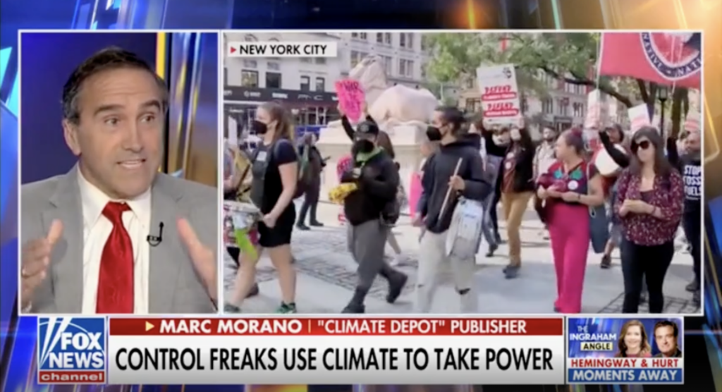 Watch Morano Talking Climate Emergency On Laura Ingraham On Fox