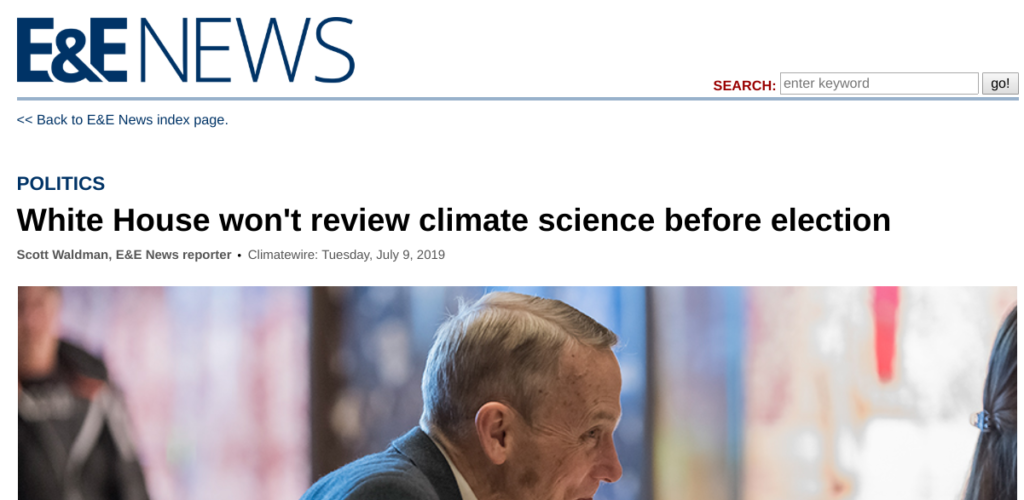 Trump Admin’s Skeptical Presidential Climate Committee Is ‘dead ...